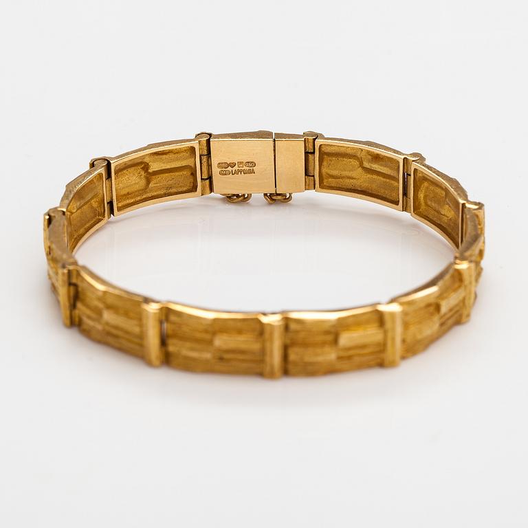 Björn Weckström, "Cascade", an 18K gold bracelet. Lapponia 1989.