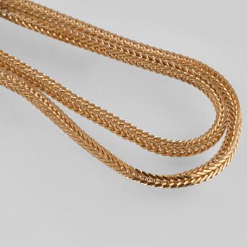 HALSKEDJA, 18K guld. Vikt 10,0 gram.