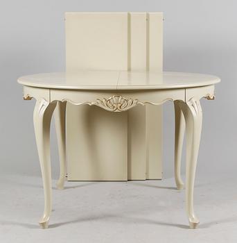 MATSALSMÖBEL, 5 delar, rokokostil, 1900-talets andra hälft.