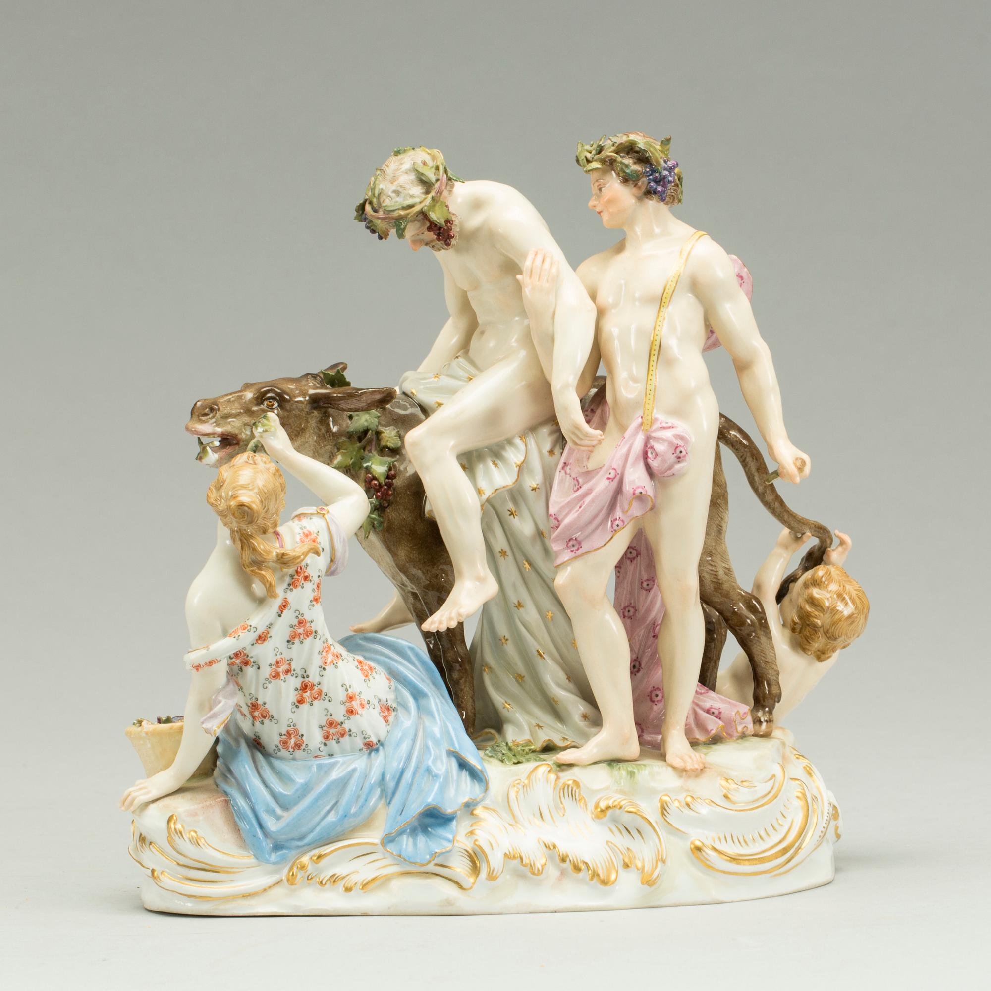 FIGURGRUPP, porslin, Meissen, 1800/1900-tal.
