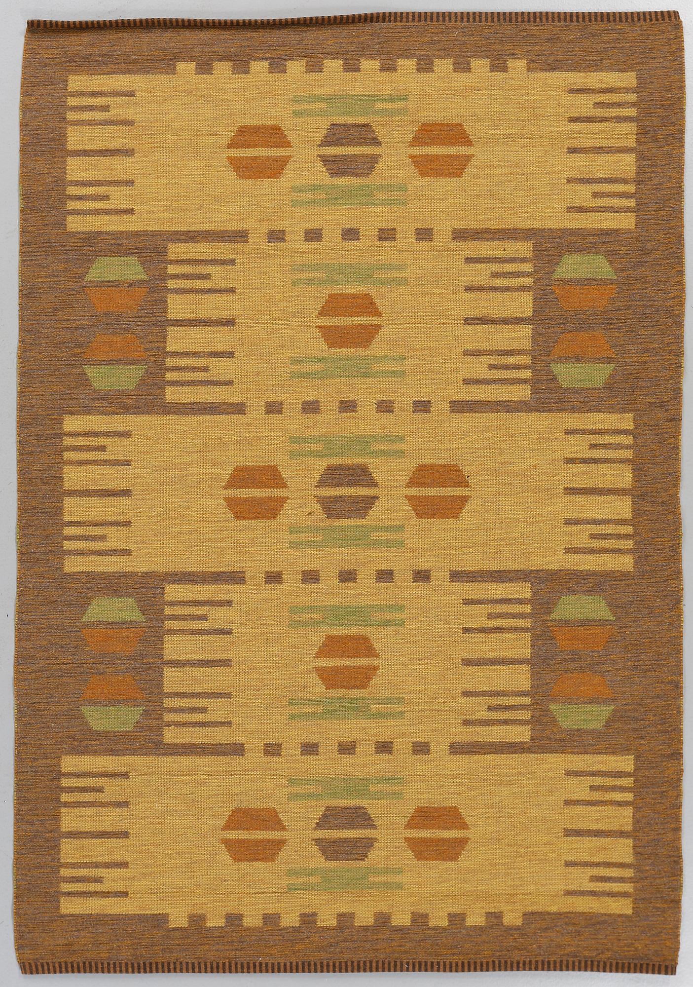 MATTA, dubbelväv, 1900-talets tredje kvartal, 140x200 cm.