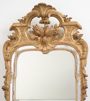 A Swedish Rococo 1760's mirror.