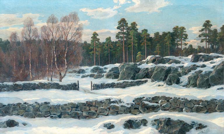 Thure Sundell, WINTER LANDSCAPE.