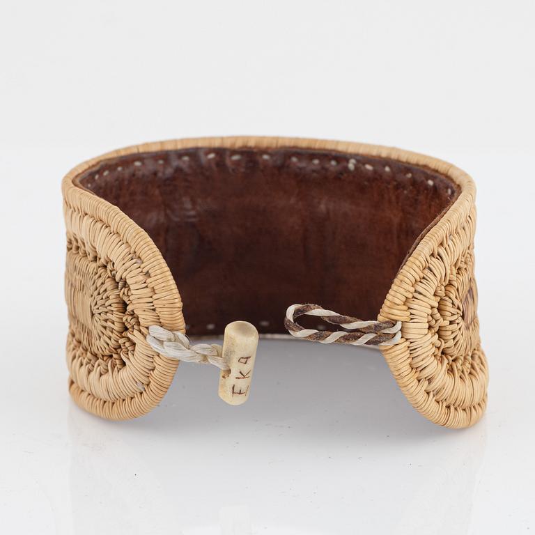 Ellen Kitok-Andersson, a root bracelet, signed EKA.