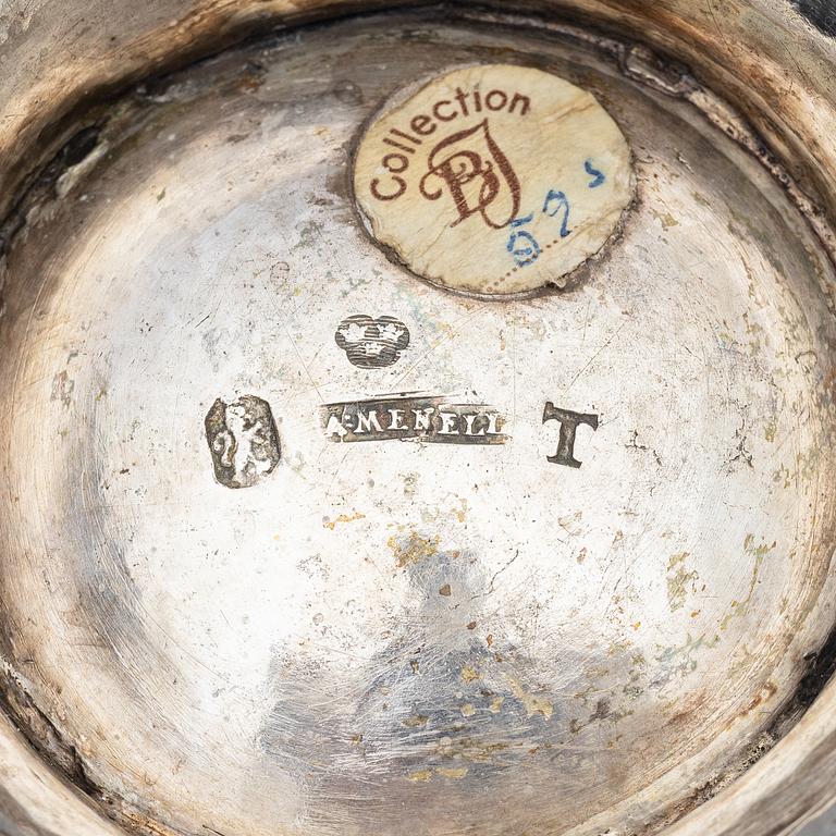 A Swedish Gustavian silver tankard, mark of Anders Menell, Kalmar 1777.