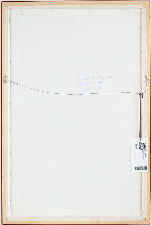 John Jon-And, watercolour, stamped signature.