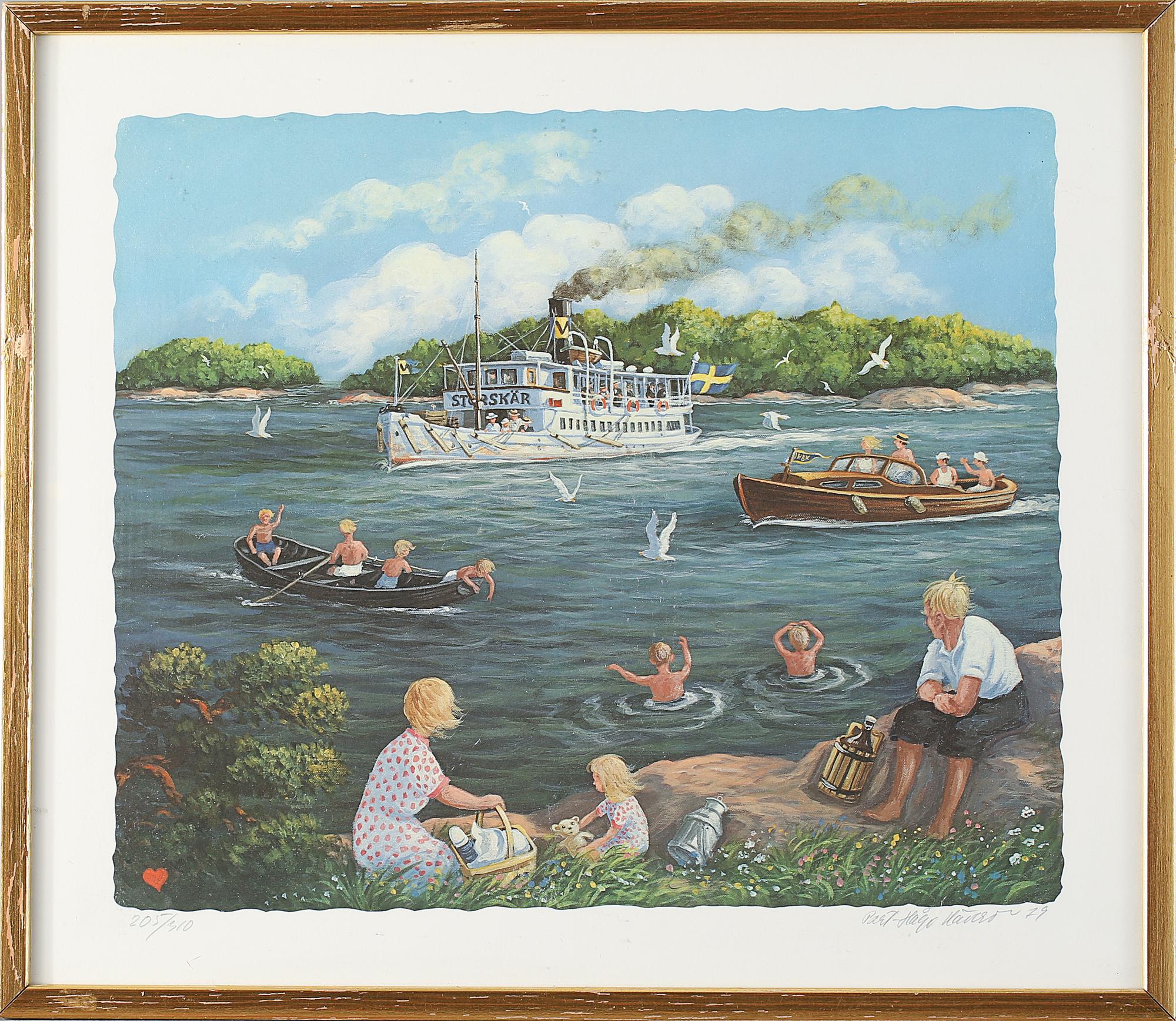 BERT HÅGE HÄVERÖ, liotgrafi, signerad, daterad -79 samt numrerad 205/310.