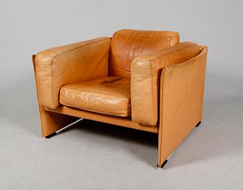 SOFFA OCH FÅTÖLJ, 2 del, "Duc", Mario Bellini, Cassina, Italien.