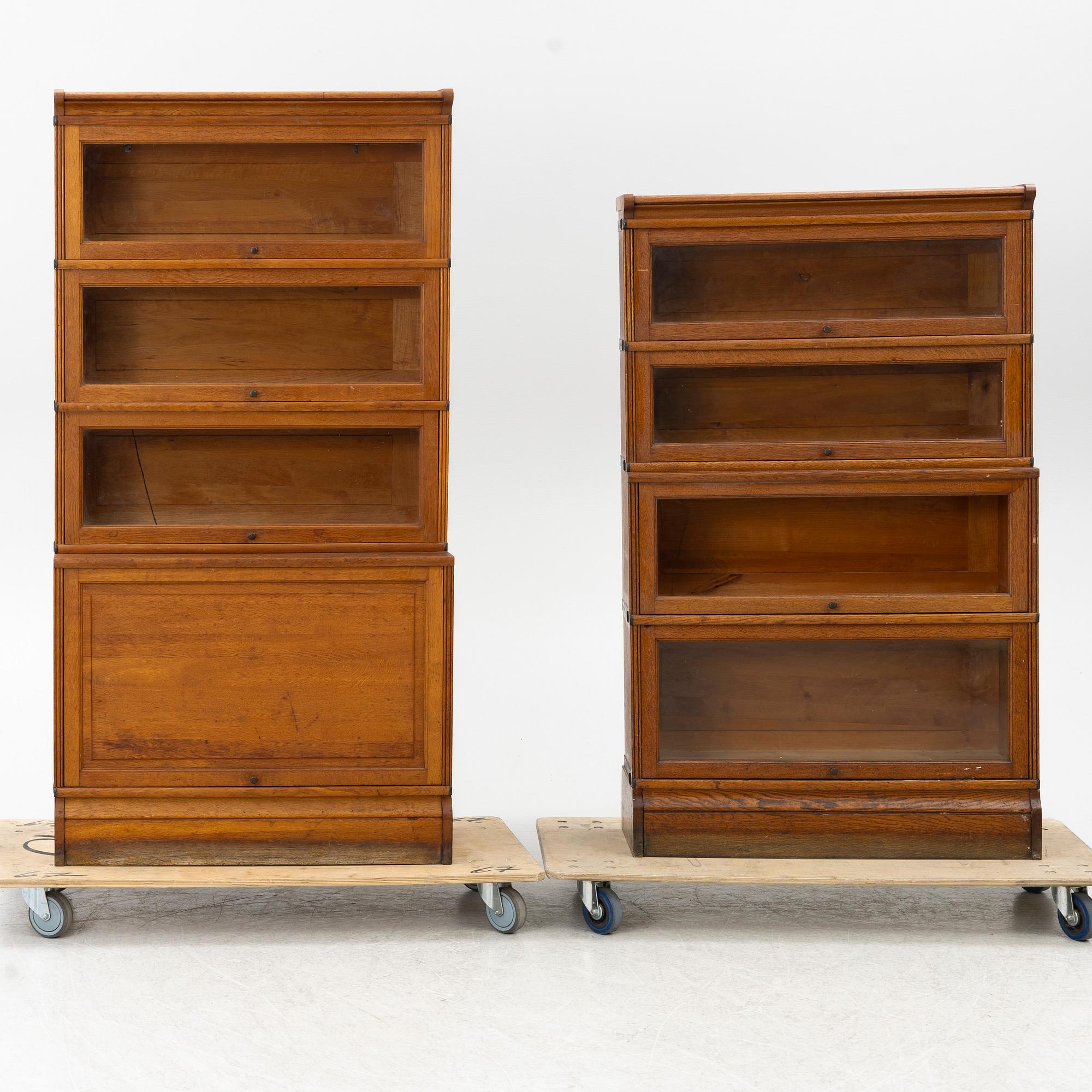 Two book cabinets, 20th century.