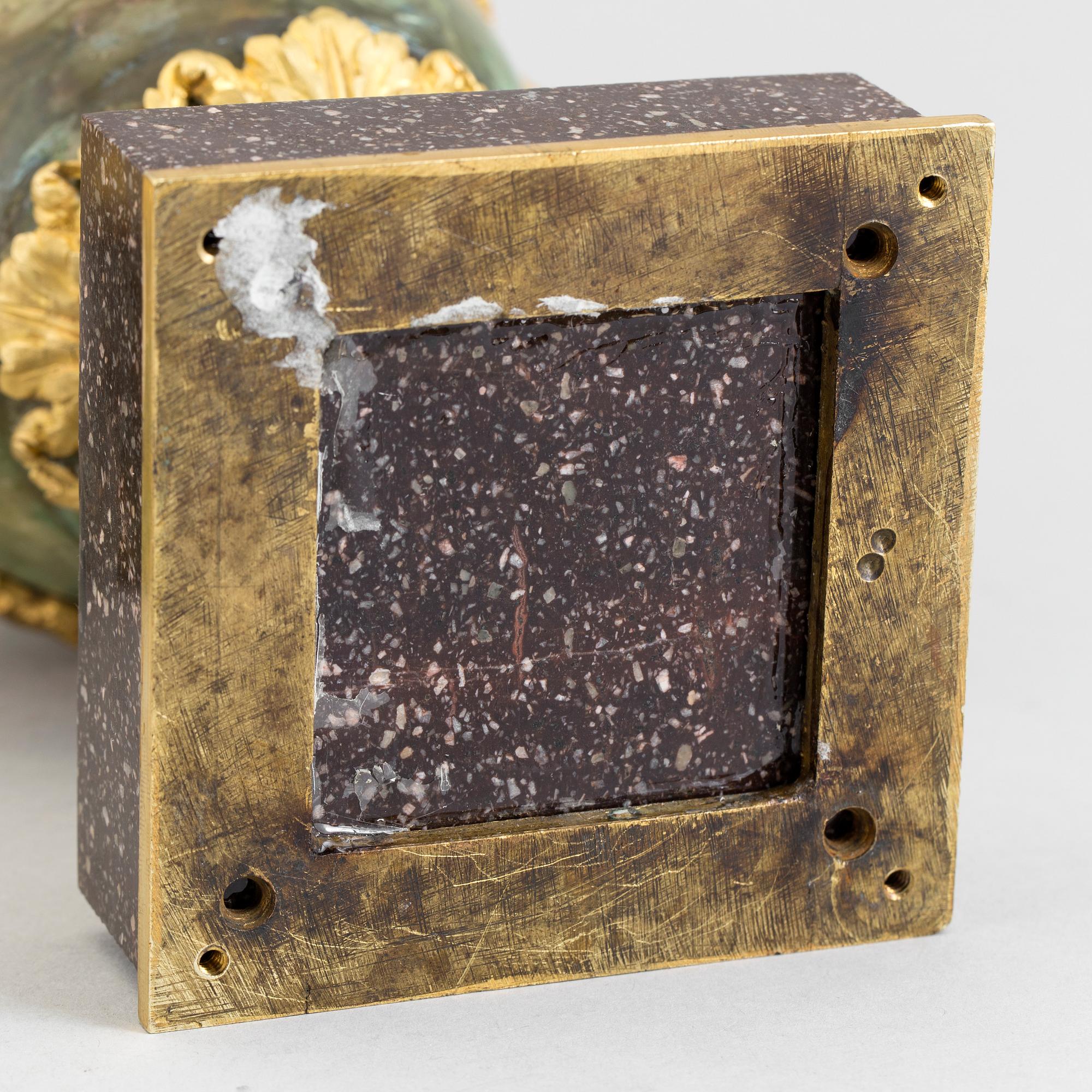 A 19th century onyx urn.