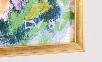 ELLA VÄHÄSARJA, olja på duk, signerad och daterad -87.