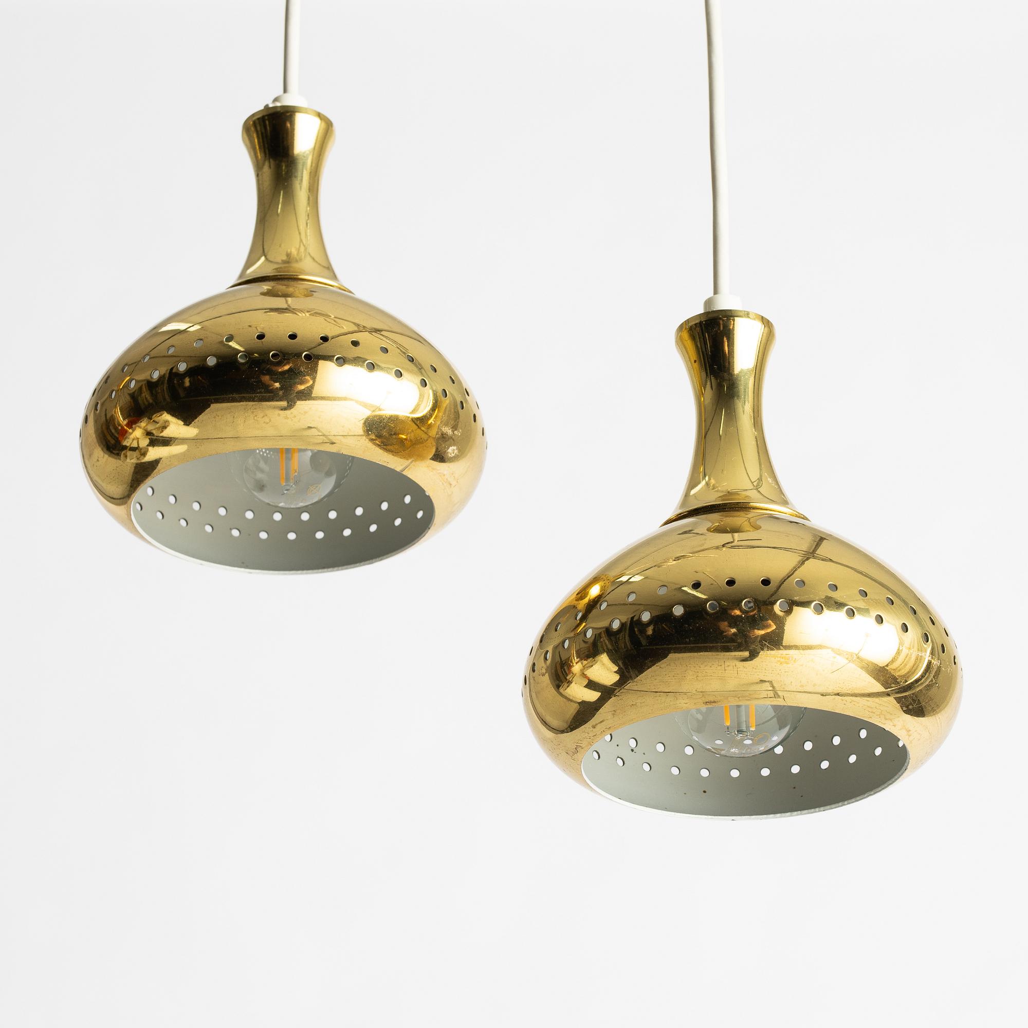 Hans-Agne Jakobsson, a pair of pendant lamps, late 20th century.