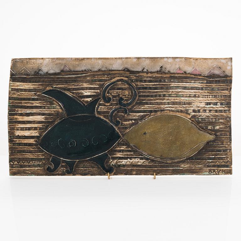 Rut Bryk, väggrelief, keramik signerad BRYK.