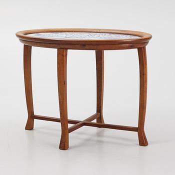 Helge Johansson, & Nordiska Kompaniet, side table, top from S:t Eriks Lervarufabriker, Uppsala 1918.