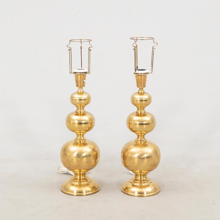 Table lamps a pair Aneta lighting late 20th century.