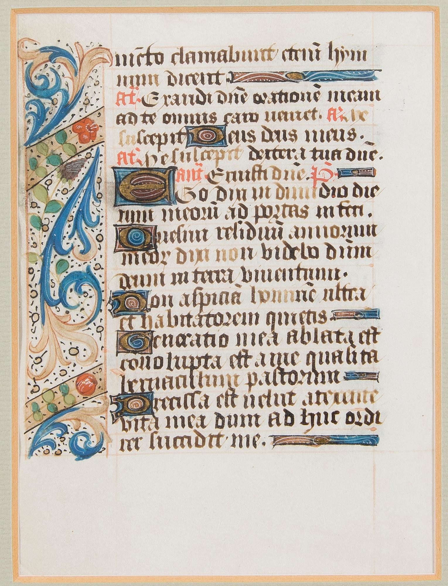 ILLUMINATED MANUSCRIPT, France/Rouen 1500-1510, from the Book of Hours.