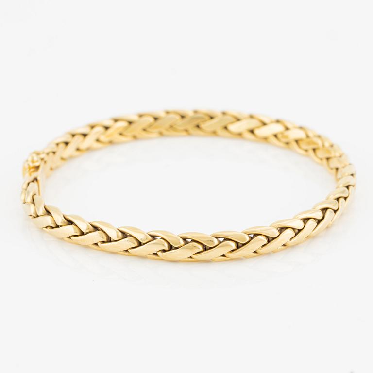 Collier/armband med en rund briljantslipad diamant ca 0.35 ct.