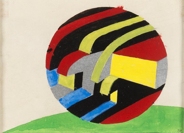 STEN EKLUND, gouache, signerad.