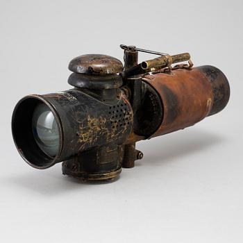 A morse signal lamp by AGA from around 1910.
