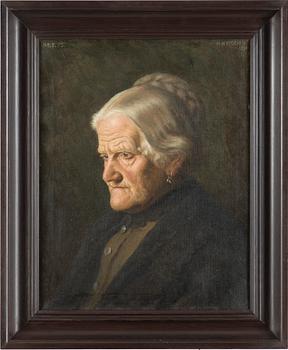 HERMANN HIRSCH, oil on canvas, signed and dated ”H. HIRSCH 1891” as well as inscribed ”AET. [Aetatis] 75”.