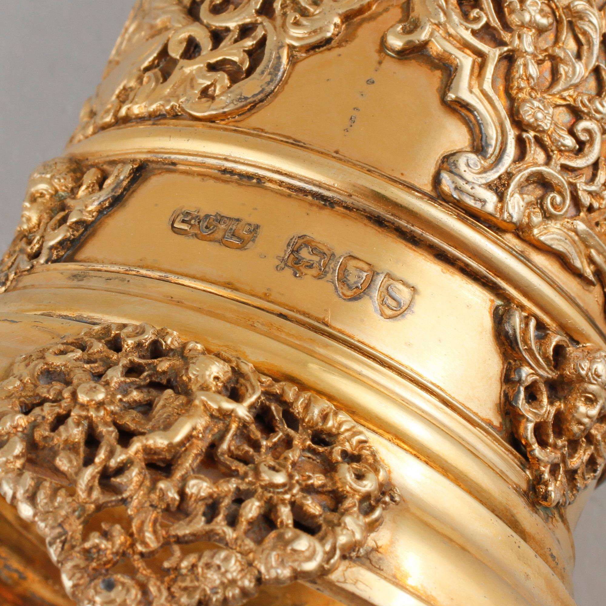 SOCKERRUSKA, silver, Elkington & Co, London, England, 1893. Vikt 475 g.
