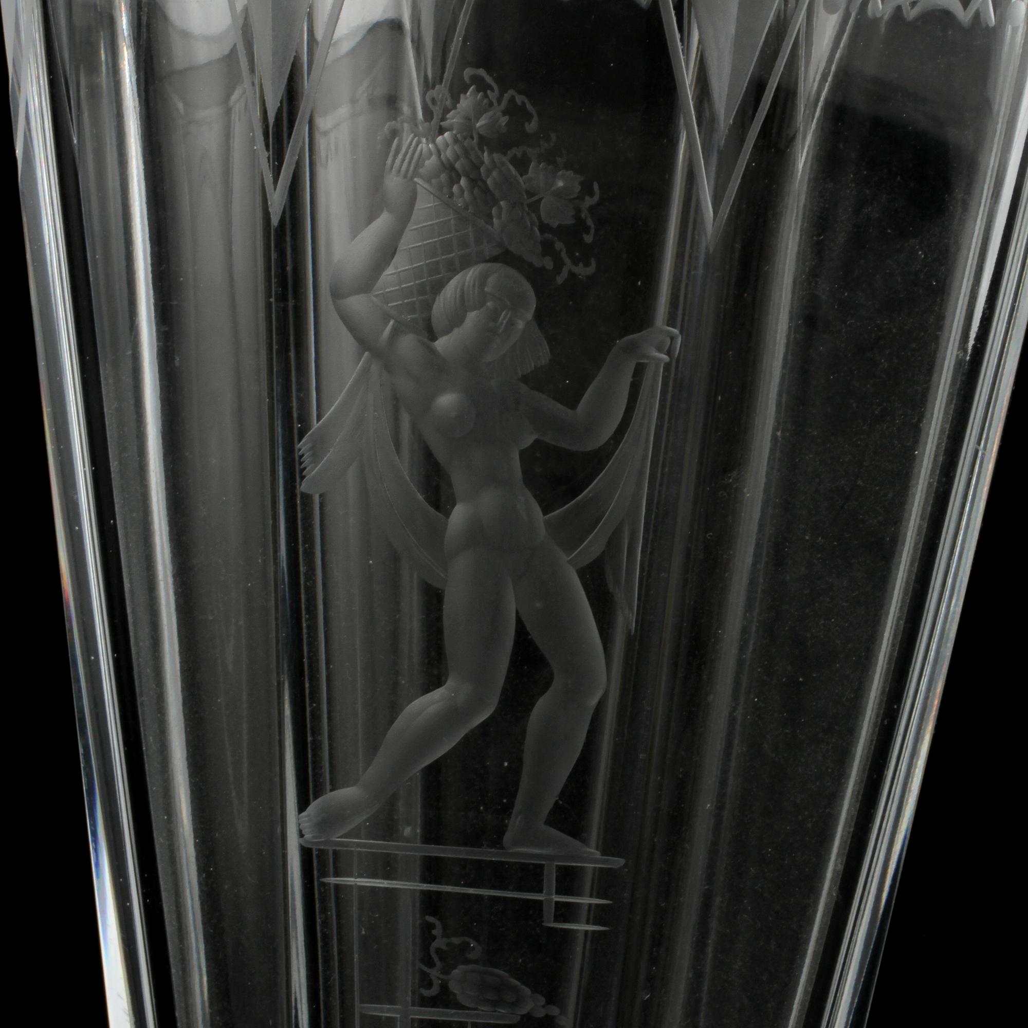 VAS, glas, Elme glasbruk, 1900-talets andra kvartal.