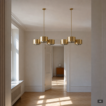 Hans-Agne Jakobsson, Ceiling lamps, a pair, 1960s/70s.