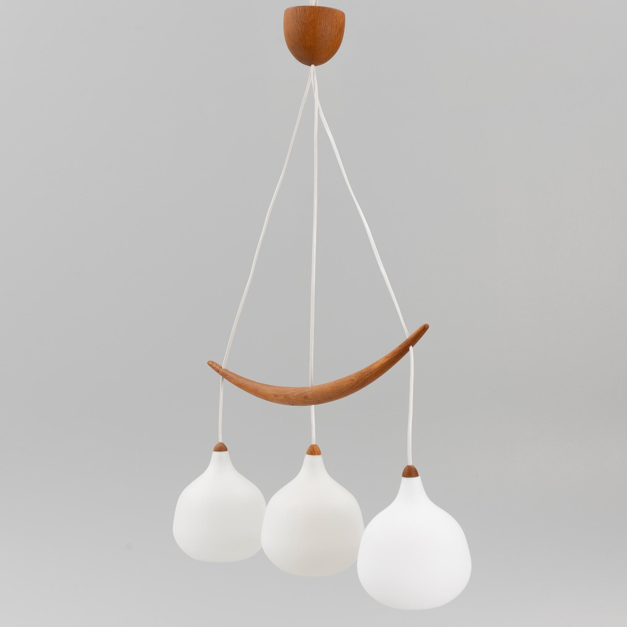 Uno & Östen Kristiansson, ceiling lamp, model no. 512 'Bananen', Luxus, 1950s/60s.