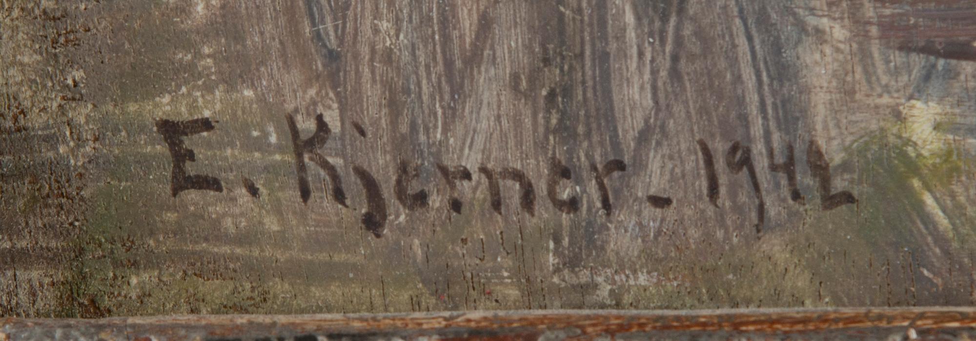 Esther Kjerner, Flowers in a vase.