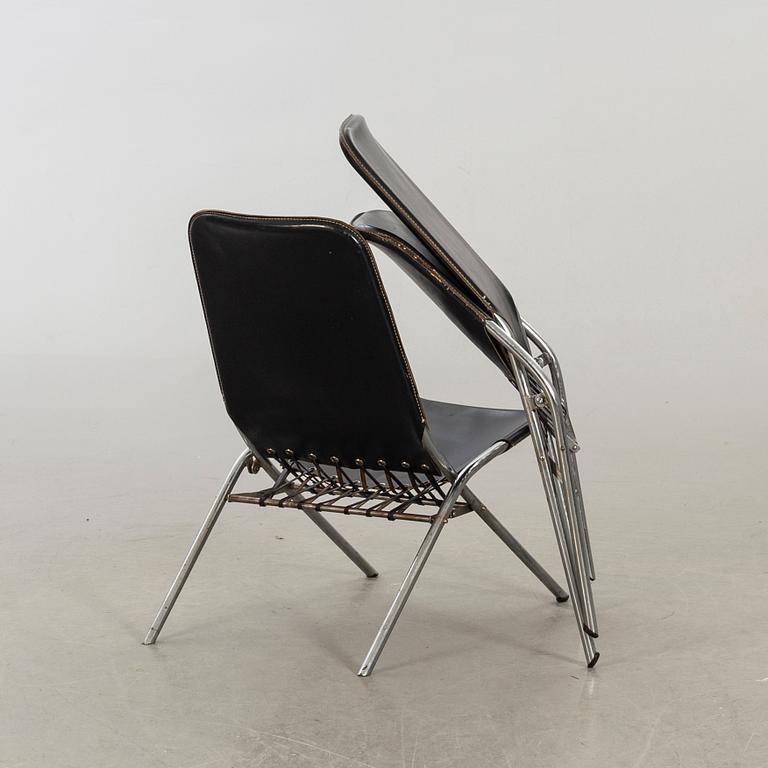 A PAIR OF FOLDING CHAIR "PIRATEN" DESIGN OLOF PIRA 1950'S.