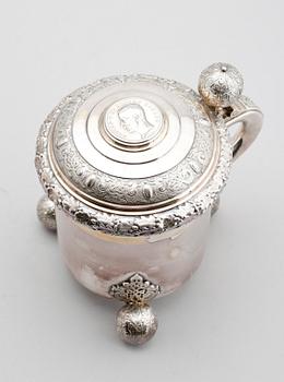 STOP, silver, GAB, Stockholm 1930. Vikt ca 800 gram.