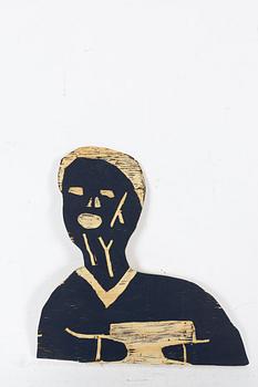 Olle Halvars, Portrait in half-figure.