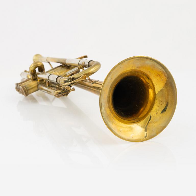 An 'Emperor' trumpet by Boosey & Hawkes.