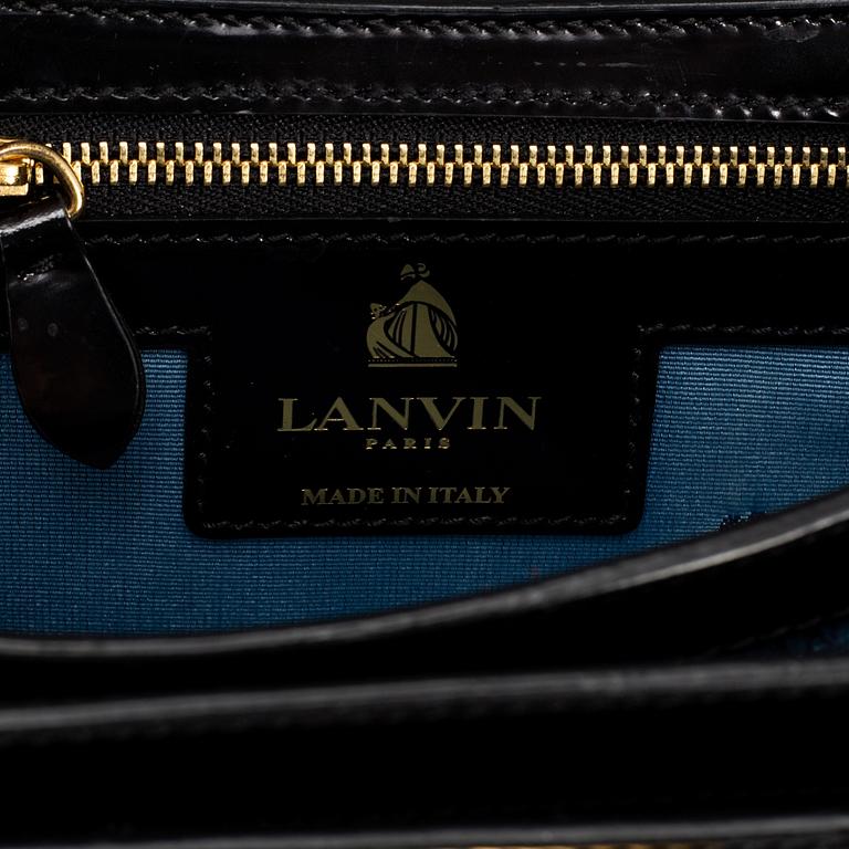 LANVIN, a patent leather handbag.