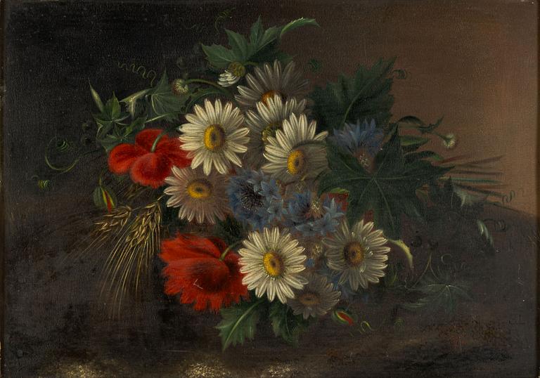 Danish school, 19th century, Floral still life.