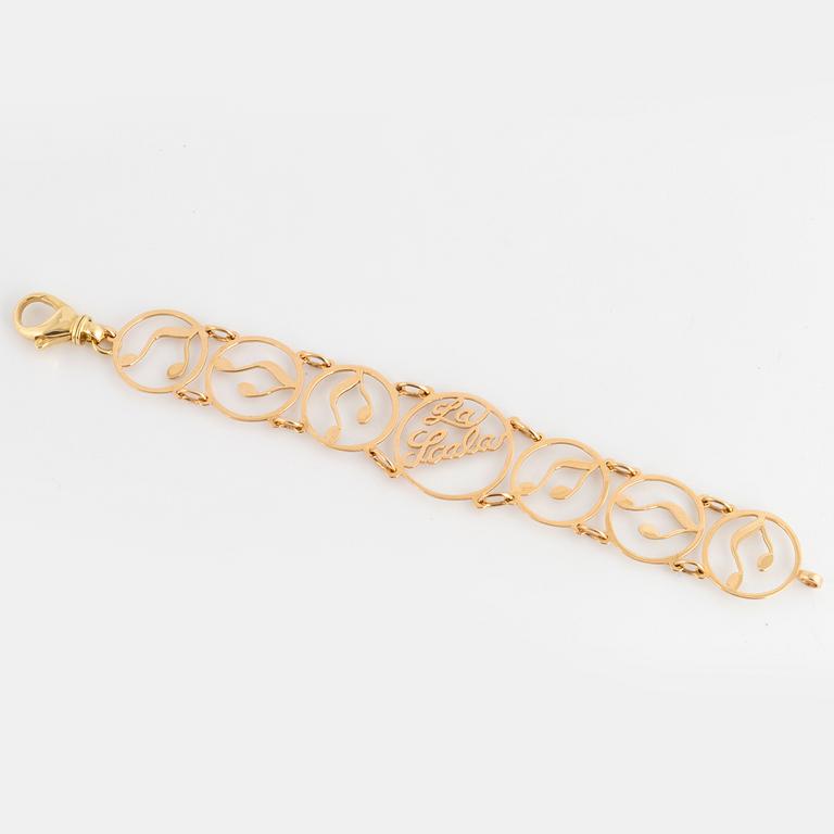 18K gold braclet, ' La Scala'.