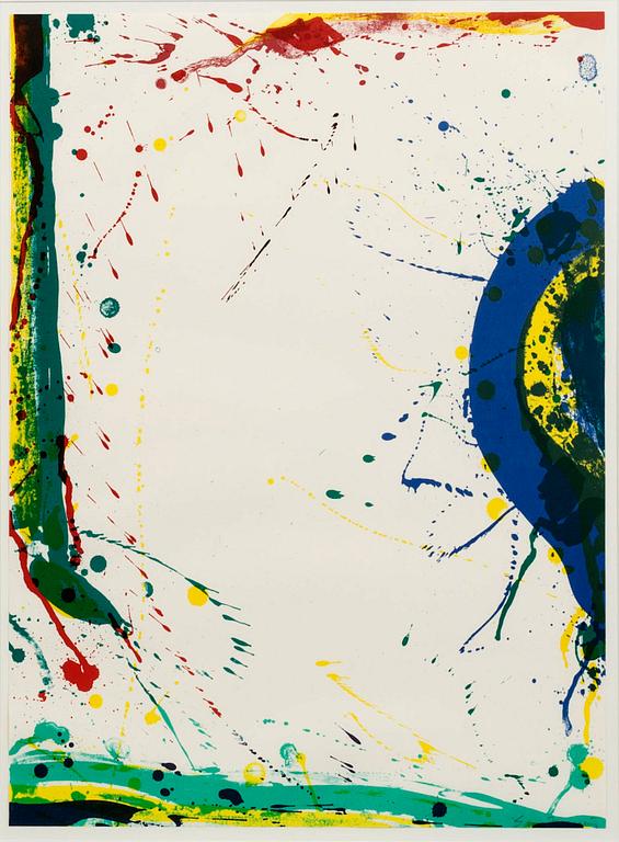 SAM FRANCIS, a signed lithograph.