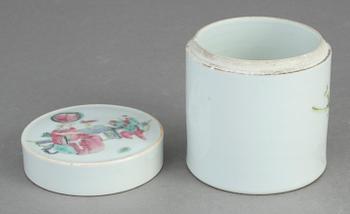 LOCKASK, porslin, Kina, 1800-tal/1900-tal.