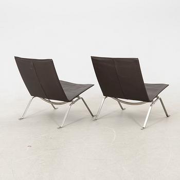 Poul Kjaerholm, armchairs 1 pair, "PK22" for Fritz Hansen Denmark 2003.