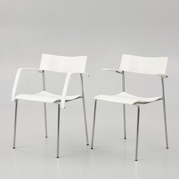 Johannes Foersom & Peter Hiort-Lorenzen, a set of six 'Campus' chairs, Lammhults, after 1992.