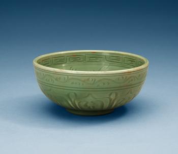 1268. A celadon glazed bowl, Ming dynasty.
