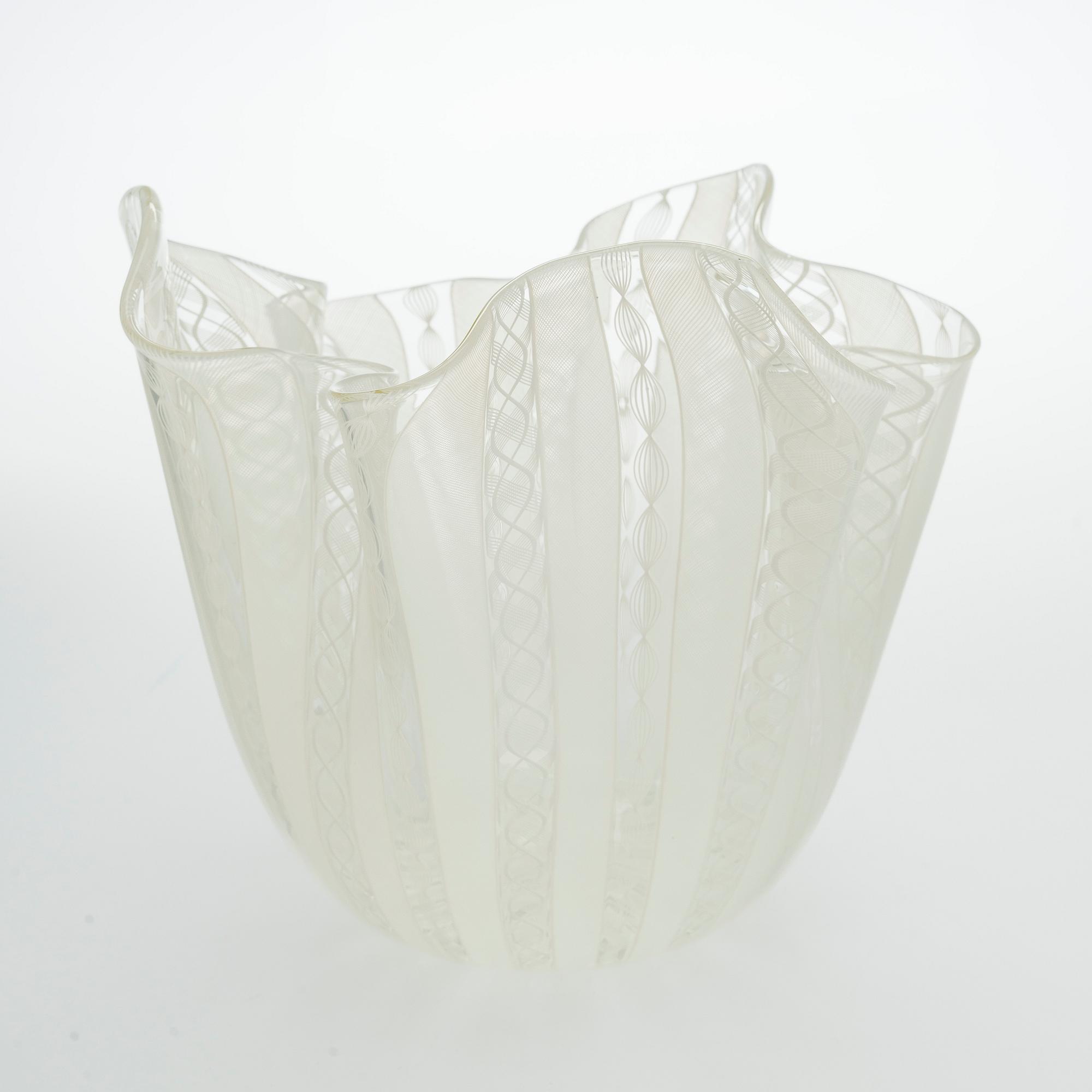 Paolo Venini & Fulvio Bianconi, A 'Fazzoletto' glass vase, Murano Italia.