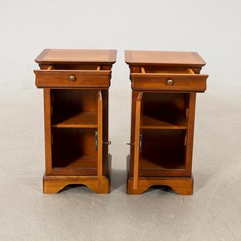 Bedside tables, a pair, Grange, France, late 20th century.
