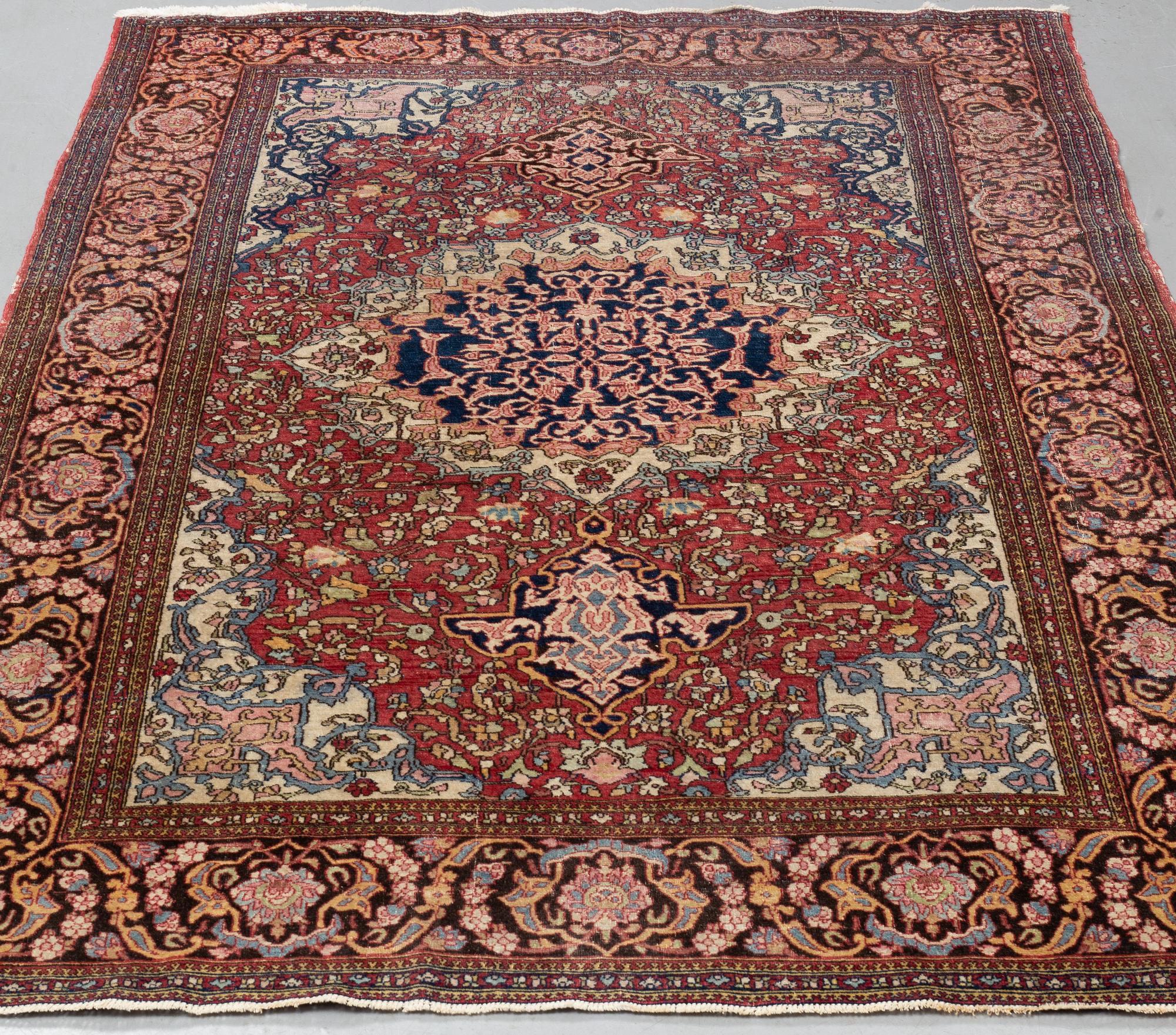 Matta, semiantik/Antik Isfahan, ca 200 x 138 cm.