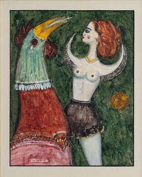 Max Walter Svanberg, Woman and Bird.