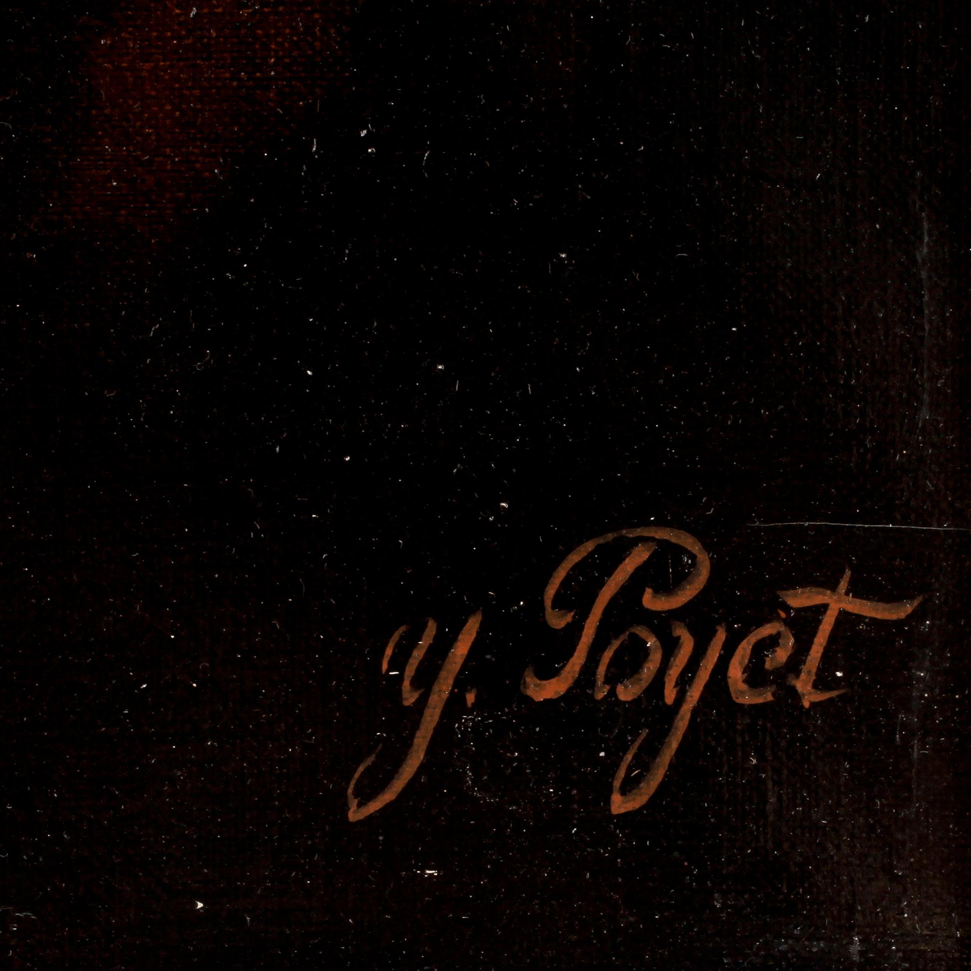 YVES POYET, Olja/akryl på duk. Signerad o daterad 1986.