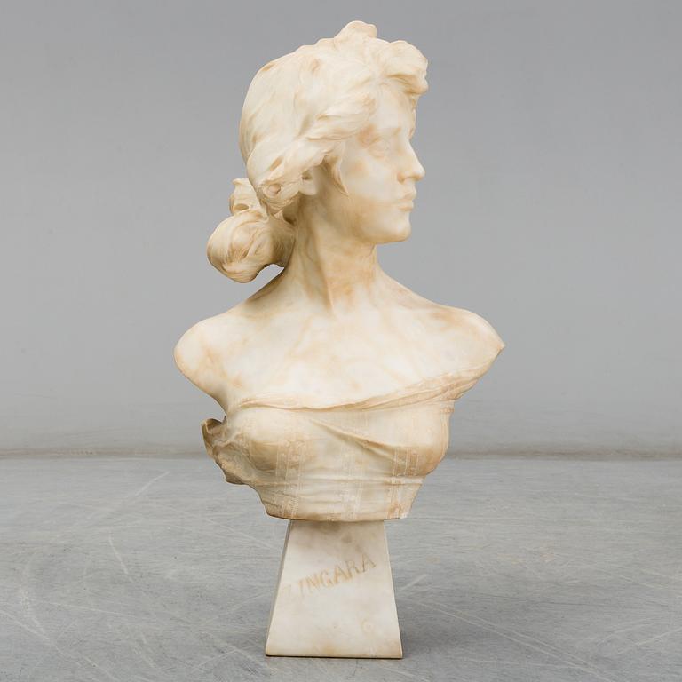 EMILIO FIASCHI, sculpture, alabaster, signed E. Fiaschi.