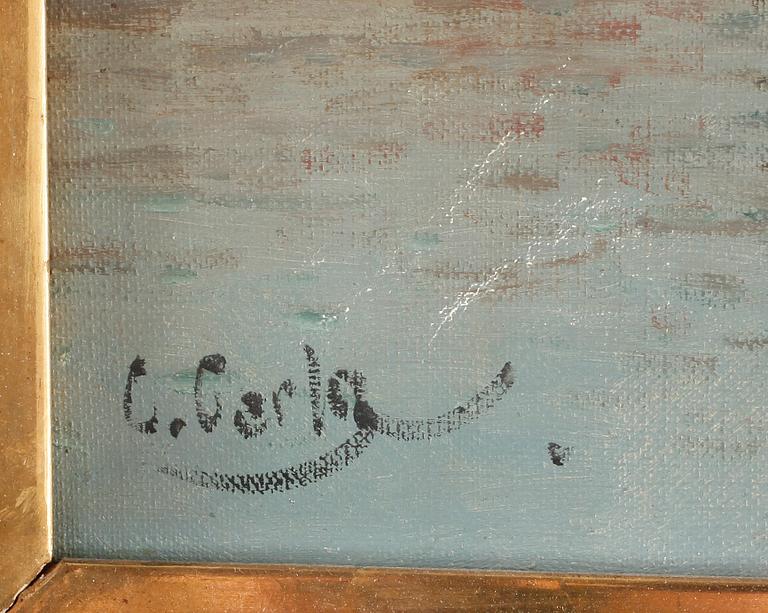 KARL KAUFMANN (C Carlo), olja på duk. Sign C. Carlo.