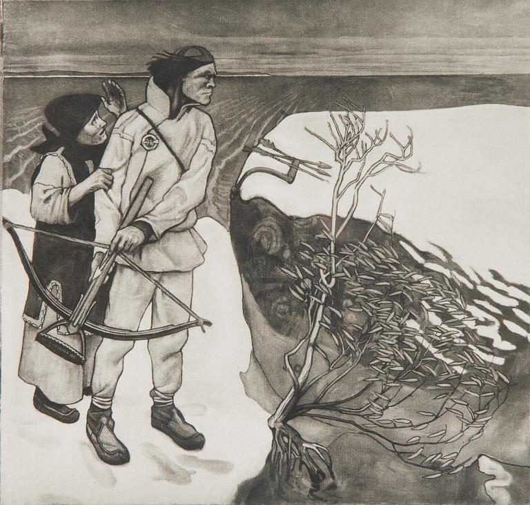 Akseli Gallen-Kallela, "Joukahaisen kosto".