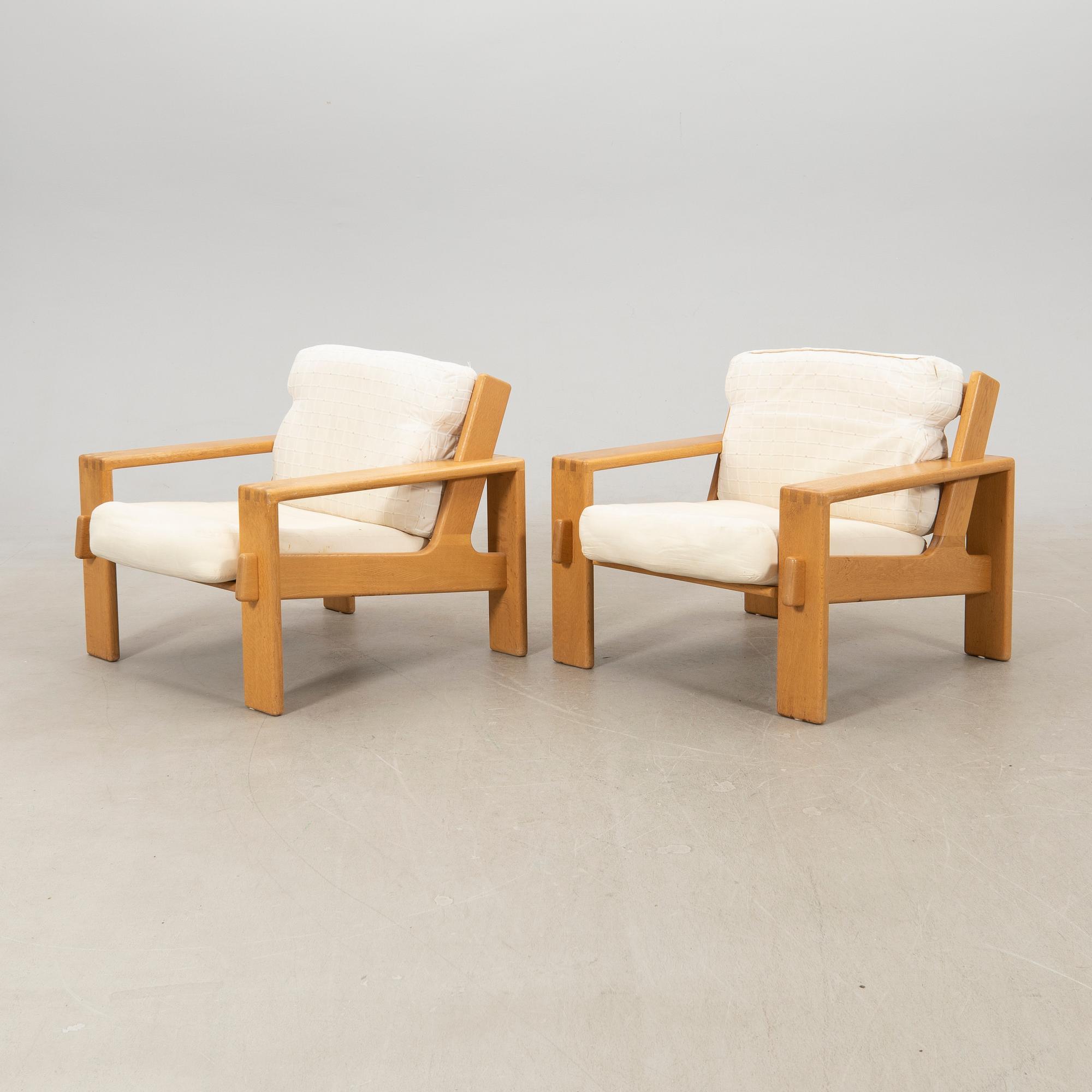 Esko Pajamies, a pair of "Bonanza" armchairs for Asko Furniture Finland, 1960s/70s.
